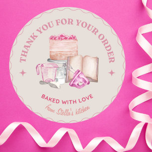 Thank you for your order Bakery Classic Round Sticker