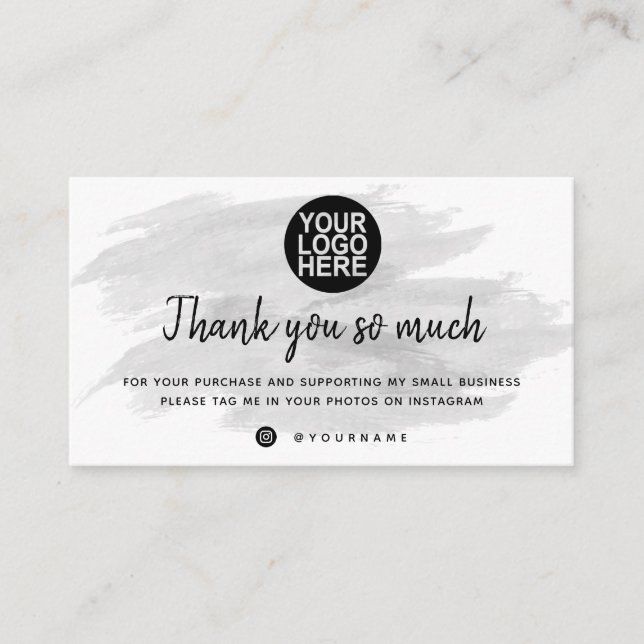 Thank You For Your Order Cards (Front)