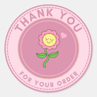 Thank You for Your Order Classic Round Sticker
