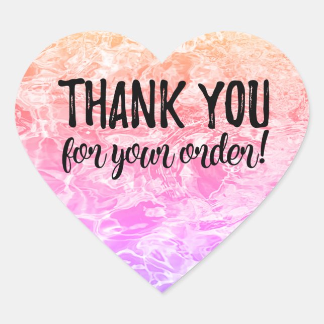 Thank you for your order label (Front)