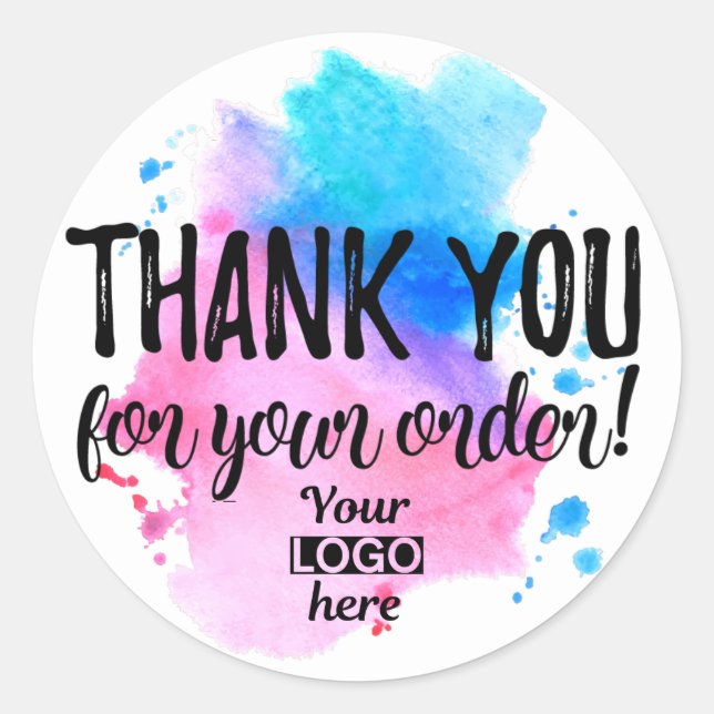 Thank you for your order label (Front)