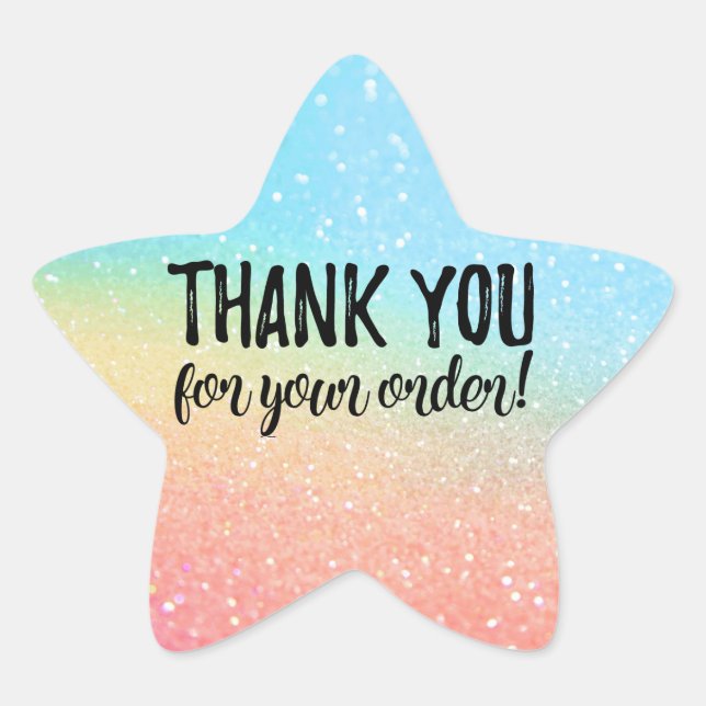 Thank you for your order label (Front)