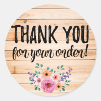 Thank you for your order label