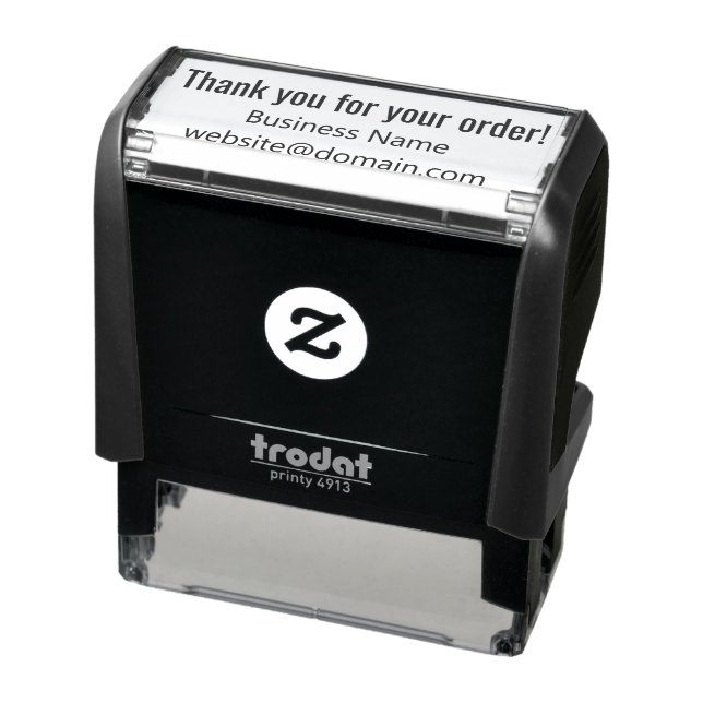 Thank you for your order label rubber stamp (Product)