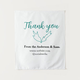 Thank you for your order leaf website company name tapestry