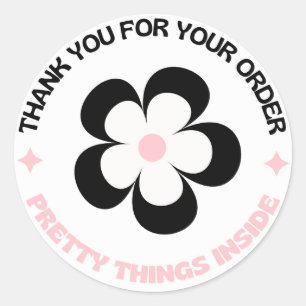  Thank You For Your Order, Pretty Things Inside Classic Round Sticker