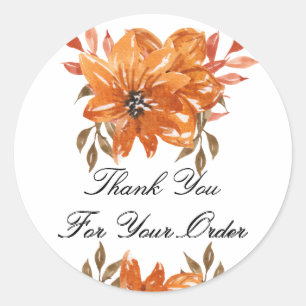 Thank you for your order stickers
