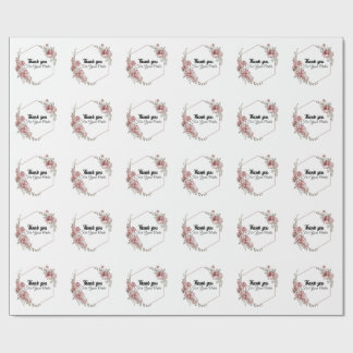 Thank you for your order wrapping paper