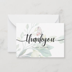 Thank You For Your Purchase Card