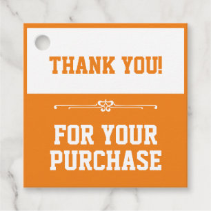 Thank you for your purchase favour tags