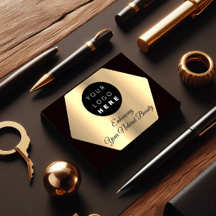 Thank You For YouR Purchase Gold Custom Logo Business Card