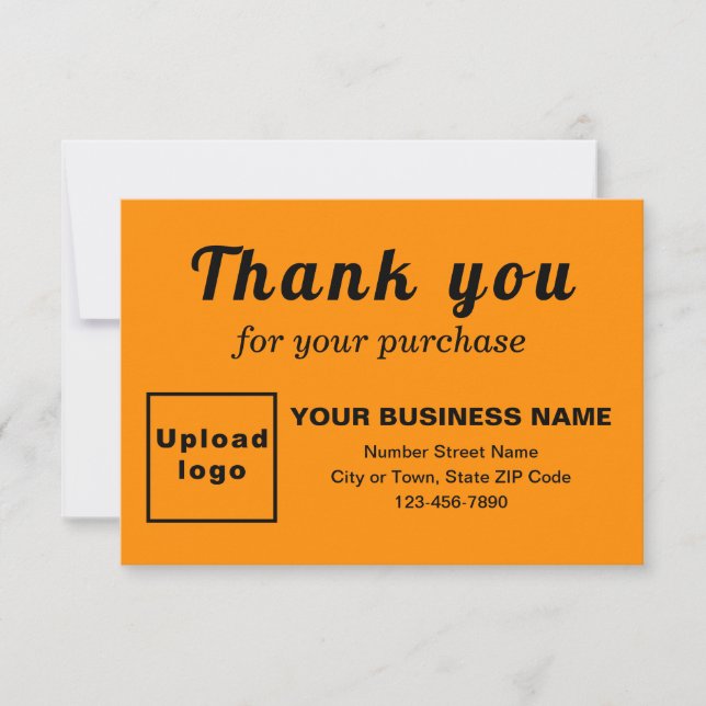 Thank You For Your Purchase Orange Colour Flat Car (Front)