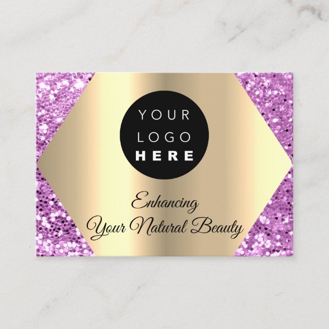 Thank You For Your Purchase Order Gold Logo Business Card (Front)