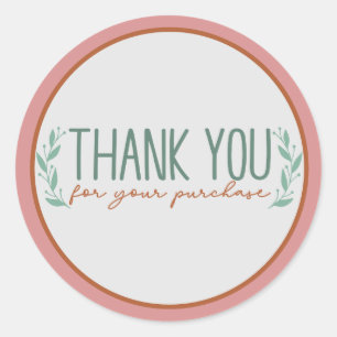 Thank You for Your Purchase Stickers