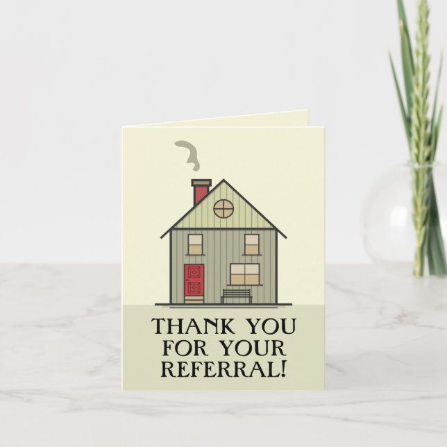 Thank You For Your Referral Realtor Card (Front)