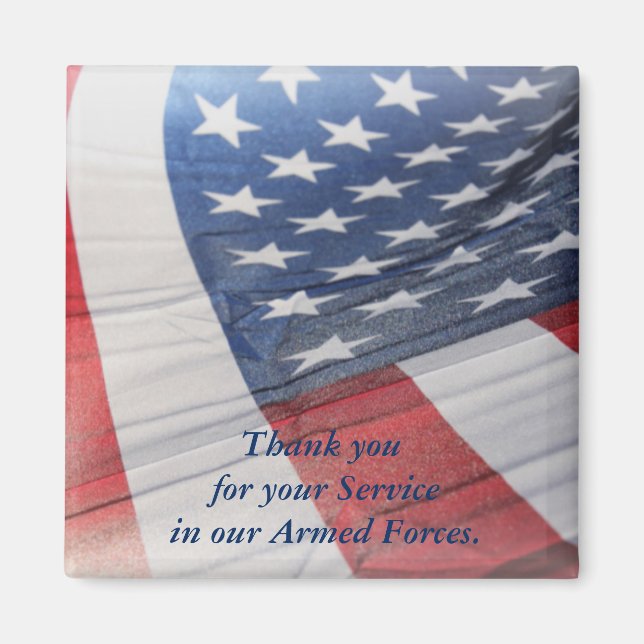 Thank you for your Service Armed Forces Magnet (Front)