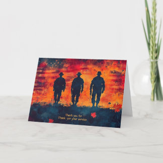 Thank you for your service card