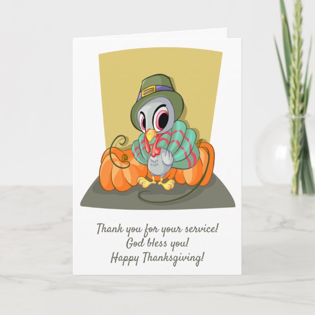 Thank you for your service card (Front)