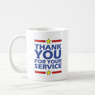 Thank you for your service coffee mug
