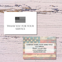 Thank You For Your Service Distress American Flag