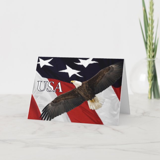 Thank You For Your Service Eagle Card (Front)