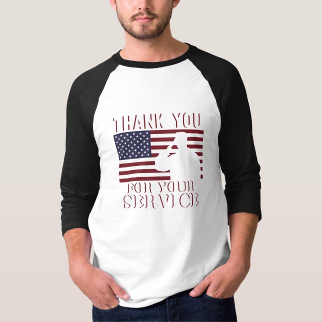 Thank You For Your Service Happy Veterans Day T-Shirt (Front)