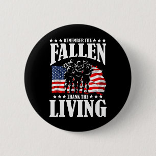 Thank You For Your Service Memorial Day 6 Cm Round Badge