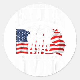 Thank You For Your Service Memorial Day Classic Round Sticker