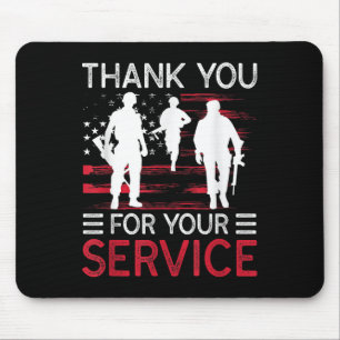 Thank You For Your Service Memorial Day Mouse Pad