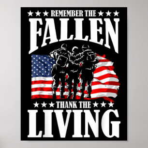 Thank You For Your Service Memorial Day  Poster