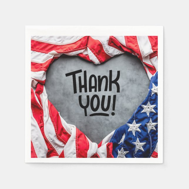 Thank you for Your Service!  Napkin (Front)