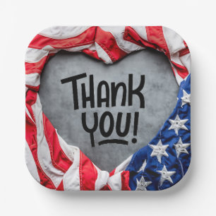 Thank you for Your Service! Paper Plate