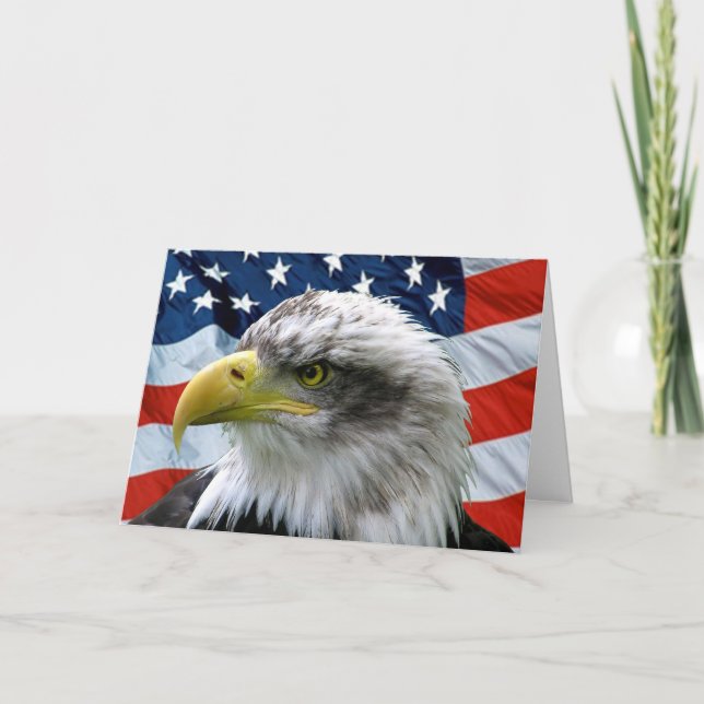 Thank You For Your Service Patriotic Card (Front)