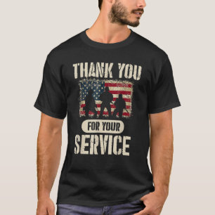 Thank You for Your Service - Patriotic Veterans Da T-Shirt