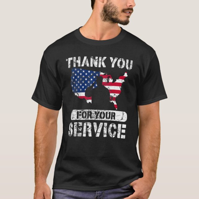 Thank You For Your Service Patriotic Veterans Day_ T-Shirt (Front)