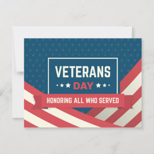 Thank you for your service postcard