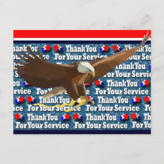 Thank You for Your Service Postcard