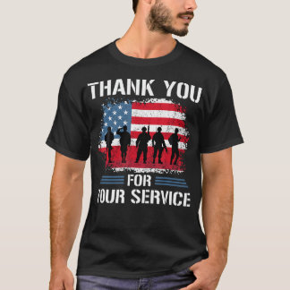 Thank You For Your Service Proud Veterans Day Sold T-Shirt