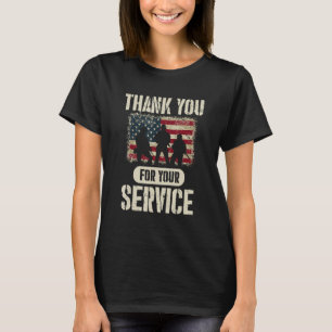 Thank You for Your Service Shirt, Patriotic Vetera T-Shirt