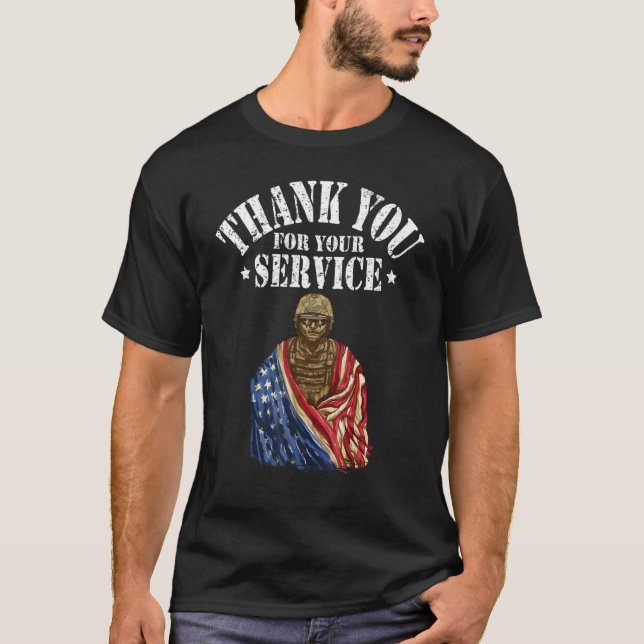 Thank you for your service  veteran T-Shirt (Front)