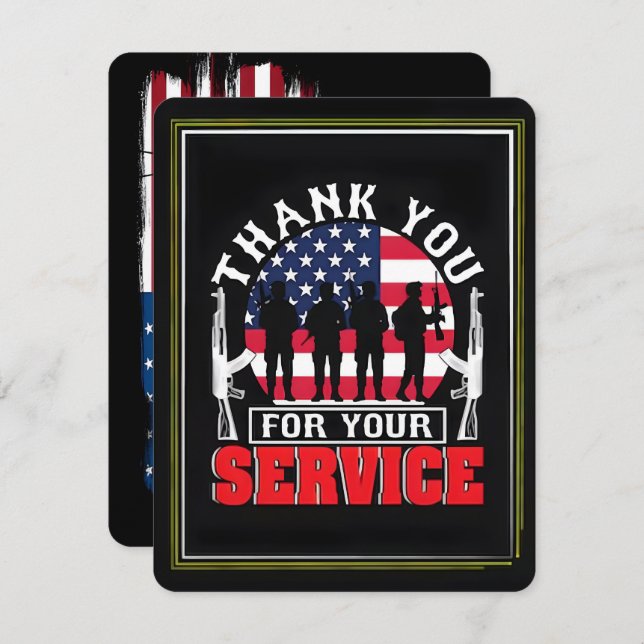 Thank You for Your Service: Veterans Day 2025  (Front/Back)