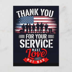 Thank You for Your Service: Veterans Day 2025  Holiday Postcard