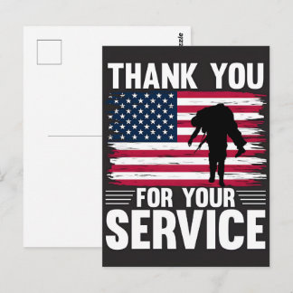 Thank You for Your Service: Veterans Day 2025 Postcard