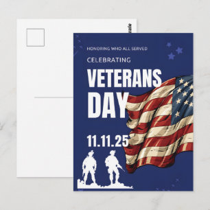 Thank You for Your Service: Veterans Day 2025  Postcard