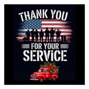 Thank You for Your Service: Veterans Day 2025 Poster