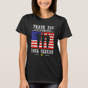 Thank You For Your Services Patriotic Veterans Day T-Shirt