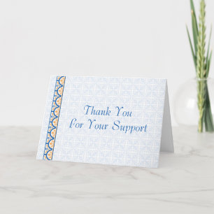 Thank You For Your Support Card