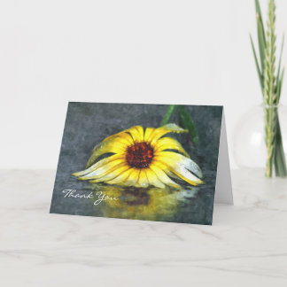 Thank You For Your Support Daisy In Rain Card