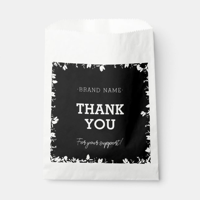 Thank You For Your Support Paper Bag | Thanks (Front)