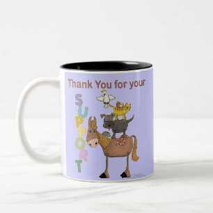 Thank you for your Support Two-Tone Coffee Mug